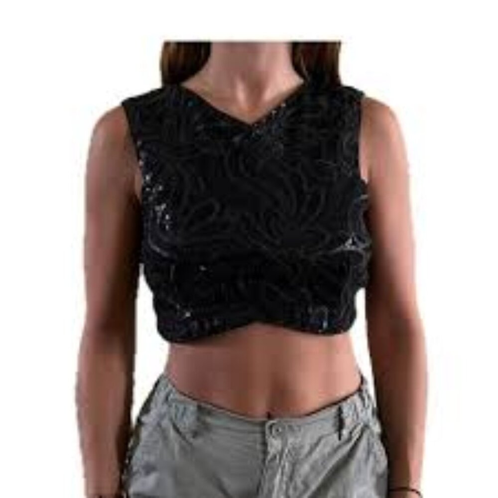 NWT Forever 21 Sequin Crop Top